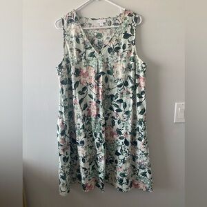 J.Jill Love Linen Dress Size Large Petite